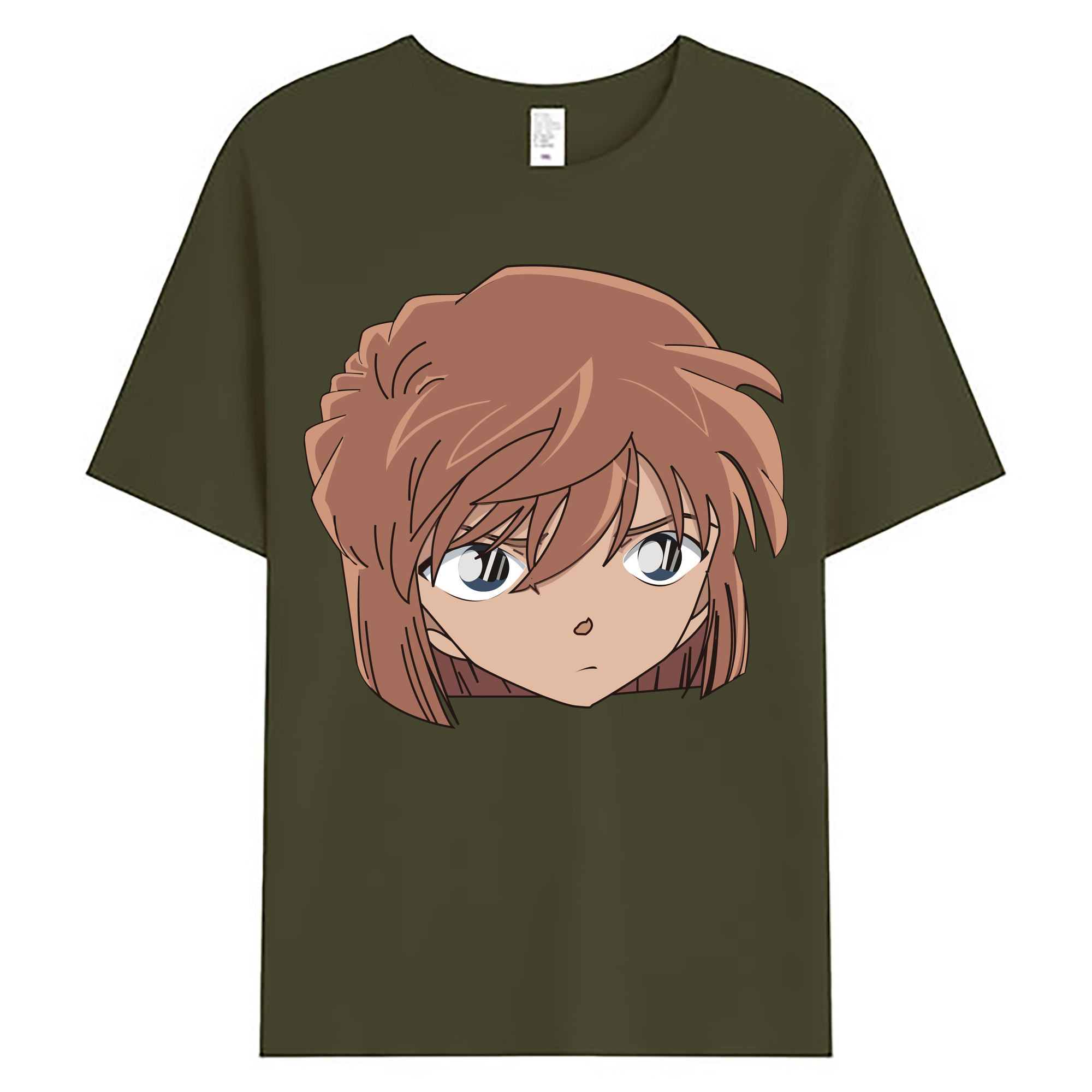 （画像用） 名探偵コナン 灰原 哀 はいばら あい Detective Conan Anita Hailey、Vi Graythorn Haibara Ai 綿100％ メンズ半袖Tシャツ｜肌触りやわらか＆通気性